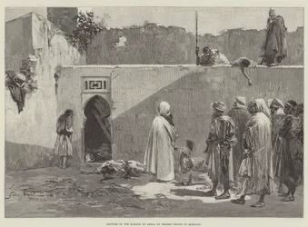 Cattura della Kasbah di Arbaa da parte delle truppe berbere in Marocco